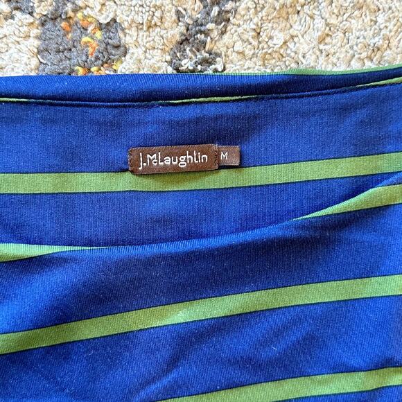 J. MCLAUGHLIN Catalina Cloth Striped Dress Size M Classic Business Casual Office - Picture 9 of 11
